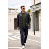 imageCOOFANDY Mens Crewneck Sweater Dress Long Sleeve Pullover Sweater Knit Lightweight SweatersDark Green