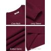imageCOOFANDY Mens Crewneck Sweater Dress Long Sleeve Pullover Sweater Knit Lightweight SweatersDark Red