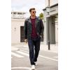 imageCOOFANDY Mens Crewneck Sweater Dress Long Sleeve Pullover Sweater Knit Lightweight SweatersDark Red