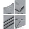 imageCOOFANDY Mens Crewneck Sweater Dress Long Sleeve Pullover Sweater Knit Lightweight SweatersLight Grey