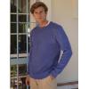 imageCOOFANDY Mens Crewneck Sweater Slim Fit Lightweight Knit Pullover Casual Dress Crew Neck Pullover SweatersBlue