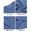imageCOOFANDY Mens Crewneck Sweater Slim Fit Lightweight Knit Pullover Casual Dress Crew Neck Pullover SweatersBlue