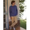 imageCOOFANDY Mens Crewneck Sweater Slim Fit Lightweight Knit Pullover Casual Dress Crew Neck Pullover SweatersBlue