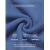 imageCOOFANDY Mens Crewneck Sweater Slim Fit Lightweight Knit Pullover Casual Dress Crew Neck Pullover SweatersDenim Blue  Navy Blue Edge