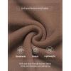 imageCOOFANDY Mens Crewneck Sweater Slim Fit Lightweight Knit Pullover Casual Dress Crew Neck Pullover SweatersLight Brown  Dark Brown Edge
