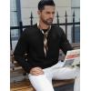 imageCOOFANDY Mens Crewneck Sweatshirt Geometric Texture Casual Long Sleeve Sweatshirts Fashion Pullover ShirtsBlack
