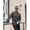 imageCOOFANDY Mens Crewneck Sweatshirt Geometric Texture Casual Long Sleeve Sweatshirts Fashion Pullover ShirtsDark Grey