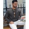 imageCOOFANDY Mens Crewneck Sweatshirt Geometric Texture Casual Long Sleeve Sweatshirts Fashion Pullover ShirtsDark Grey