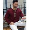 imageCOOFANDY Mens Crewneck Sweatshirt Geometric Texture Casual Long Sleeve Sweatshirts Fashion Pullover ShirtsDark Red