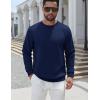 imageCOOFANDY Mens Crewneck Sweatshirt Geometric Texture Casual Long Sleeve Sweatshirts Fashion Pullover ShirtsNavy Blue