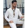 imageCOOFANDY Mens Crewneck Sweatshirt Geometric Texture Casual Long Sleeve Sweatshirts Fashion Pullover ShirtsWhite