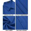 imageCOOFANDY Mens Cuban Guayabera Shirt Short Sleeve Button Down Shirts Casual Summer Beach Linen ShirtsRoyal Blue