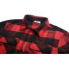 imageCOOFANDY Mens Flannel Jacket Long Sleeve Plaid Shirt Jackets Button Down Fleece Shacket Casual Fall Soft OutwearBuffalo Red Plaid