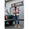 imageCOOFANDY Mens Flannel Jacket Long Sleeve Plaid Shirt Jackets Button Down Fleece Shacket Casual Fall Soft OutwearWine Red Block