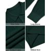imageCOOFANDY Mens Knit Polo Long Sleeve Polos Sweater Causal Collared Golf Sweaters Fashion Business Dress PulloverGreen
