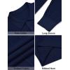 imageCOOFANDY Mens Knit Polo Long Sleeve Polos Sweater Causal Collared Golf Sweaters Fashion Business Dress PulloverNavy Blue