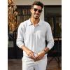 imageCOOFANDY Mens Knit Polo Long Sleeve Polos Sweater Causal Collared Golf Sweaters Fashion Business Dress PulloverWhite