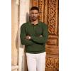 imageCOOFANDY Mens Knit Polo Long Sleeve Sweaters Collared Polo Sweater Casual Dress Pullover Fashion Golf SweatersArmy Green