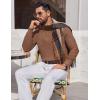 imageCOOFANDY Mens Knit Polo Long Sleeve Sweaters Collared Polo Sweater Casual Dress Pullover Fashion Golf SweatersAsh Brown