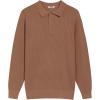 imageCOOFANDY Mens Knit Polo Long Sleeve Sweaters Collared Polo Sweater Casual Dress Pullover Fashion Golf SweatersAsh Brown