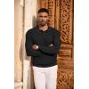 imageCOOFANDY Mens Knit Polo Long Sleeve Sweaters Collared Polo Sweater Casual Dress Pullover Fashion Golf SweatersBlack