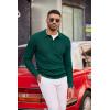 imageCOOFANDY Mens Knit Polo Long Sleeve Sweaters Collared Polo Sweater Casual Dress Pullover Fashion Golf SweatersGreen