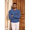 imageCOOFANDY Mens Knit Polo Long Sleeve Sweaters Collared Polo Sweater Casual Dress Pullover Fashion Golf SweatersGrey Blue