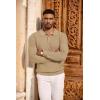 imageCOOFANDY Mens Knit Polo Long Sleeve Sweaters Collared Polo Sweater Casual Dress Pullover Fashion Golf SweatersKhaki