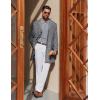 imageCOOFANDY Mens Knit Polo Long Sleeve Sweaters Collared Polo Sweater Casual Dress Pullover Fashion Golf SweatersLight Grey