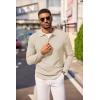 imageCOOFANDY Mens Knit Polo Long Sleeve Sweaters Collared Polo Sweater Casual Dress Pullover Fashion Golf SweatersLight Khaki