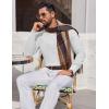 imageCOOFANDY Mens Knit Polo Long Sleeve Sweaters Collared Polo Sweater Casual Dress Pullover Fashion Golf SweatersWhite