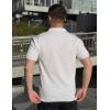 imageCOOFANDY Mens Knit Polo Shirts V Neck Short Sleeve Stretch Polo T Shirt Casual Golf ShirtsWhite