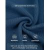 imageCOOFANDY Mens Knit Polo Sweater Long Sleeve Polo Sweaters Casual Knitted Button Collar Pullover SweaterBlue