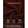 imageCOOFANDY Mens Knit Polo Sweater Long Sleeve Polo Sweaters Casual Knitted Button Collar Pullover SweaterBrown