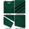 imageCOOFANDY Mens Knit Polo Sweater Long Sleeve Polo Sweaters Casual Knitted Button Collar Pullover SweaterDark Green