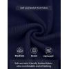 imageCOOFANDY Mens Knit Polo Sweater Long Sleeve Polo Sweaters Casual Knitted Button Collar Pullover SweaterNavy Blue