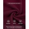 imageCOOFANDY Mens Knit Polo Sweater Long Sleeve Polo Sweaters Casual Knitted Button Collar Pullover SweaterWine Red