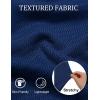 imageCOOFANDY Mens Knit Polo Sweater VNeck Long Sleeve Textured Lightweight Casual Dress Pullover Fall SweatersNavy Blue