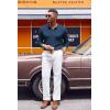 imageCOOFANDY Mens Knit Polo Sweater VNeck Long Sleeve Textured Lightweight Casual Dress Pullover Fall SweatersNavy Blue
