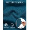 imageCOOFANDY Mens Knit Polo Sweater VNeck Long Sleeve Textured Lightweight Casual Dress Pullover Fall SweatersPeacock Blue