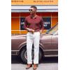 imageCOOFANDY Mens Knit Polo Sweater VNeck Long Sleeve Textured Lightweight Casual Dress Pullover Fall SweatersWine Red