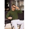 imageCOOFANDY Mens Knit Polos Long Sleeve Casual Sweater Polos V Neck Collared Sweater Golf Polo Sweaters and PulloversArmy Green