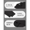 imageCOOFANDY Mens Knit Polos Long Sleeve Casual Sweater Polos V Neck Collared Sweater Golf Polo Sweaters and PulloversBlack