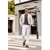 imageCOOFANDY Mens Knit Polos Long Sleeve Casual Sweater Polos V Neck Collared Sweater Golf Polo Sweaters and PulloversDark Grey