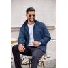 imageCOOFANDY Mens Lightweight Bomber Jackets Stand Collar Windbreaker Softshell Jacket Zip Up Coat for Fall OutdoorNavy Blue