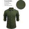 imageCOOFANDY Mens Lightweight Shirt Shacket Long Sleeve Textured Button Down Shirts Casual JacketDark Green