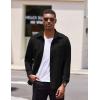 imageCOOFANDY Mens Long Sleeve Button Down Shirt Casual Lightweight Shacket Spring Fall Shirt Jacket Overshirt with PocketsBlack