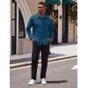 imageCOOFANDY Mens Long Sleeve Button Down Shirt Casual Lightweight Shacket Spring Fall Shirt Jacket Overshirt with PocketsDark Blue