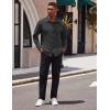 imageCOOFANDY Mens Long Sleeve Button Down Shirt Casual Lightweight Shacket Spring Fall Shirt Jacket Overshirt with PocketsDark Grey