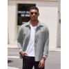 imageCOOFANDY Mens Long Sleeve Button Down Shirt Casual Lightweight Shacket Spring Fall Shirt Jacket Overshirt with PocketsLight Grey
